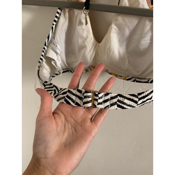 Trina Turk Bikini Top 2 Brasilia High Neck Halter Neckline Swimwear - Picture 5 of 12